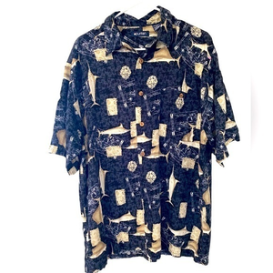 Puritan Marlin Fishing Shirt St Martins Vacation Parrot Head Caribbean‎ …